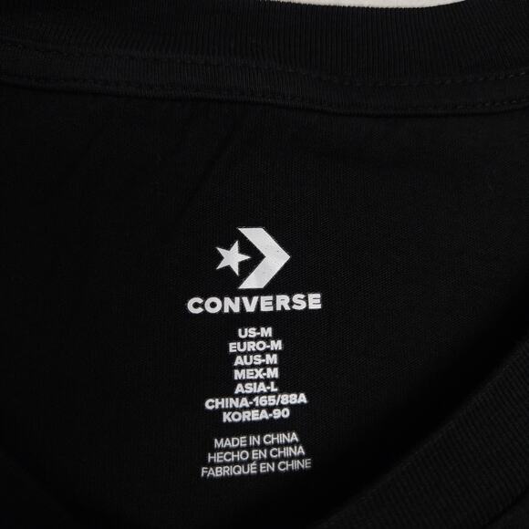 Converse Crew Neck Short Sleeve Graphic T Shirt Mens Size Medium M Black - Picture 3 of 9